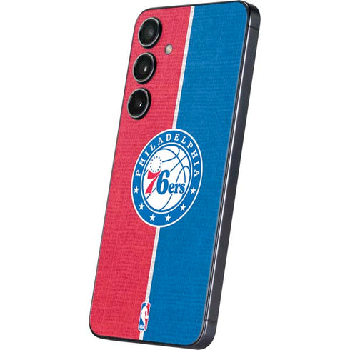 NBA Philadelphia 76ers Canvas Split Galaxy S25 Skin